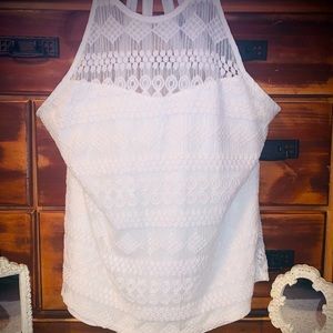 White dress tank top